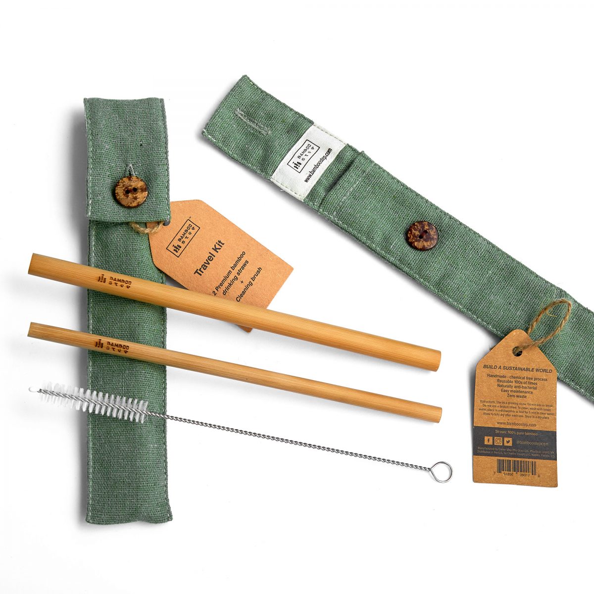 Bamboo Straw travel kit Bamboo Step SIGNATURE.