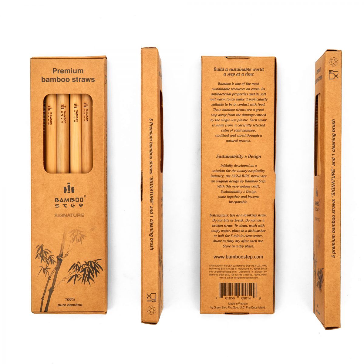 Bamboo Step SIGNATURE Box kit 5 bamboo straws - Box photo